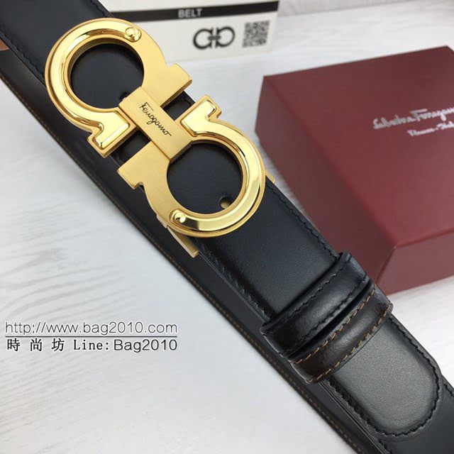 菲拉格慕2020新款男士皮帶 Ferragamo雙面牛皮紋理腰帶  jjp1749